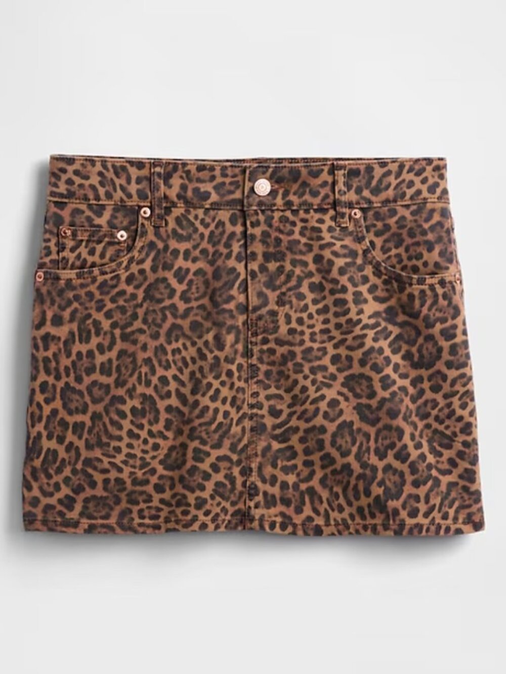NTW Gap 16R Leopard Print Jean Skirt